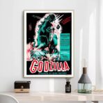 affiche de film godzilla vintage