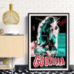 affiche de film godzilla vintage