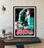 affiche de film godzilla vintage