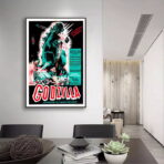 affiche de film godzilla vintage