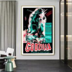 affiche de film godzilla vintage