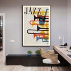 affiche de jazz vintage