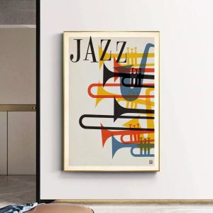 affiche de jazz vintage