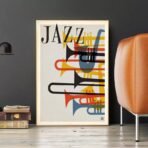 affiche de jazz vintage