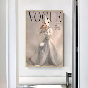 affiche de mode vintage vogue
