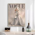 affiche de mode vintage vogue