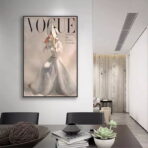 affiche de mode vintage vogue