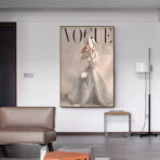 affiche de mode vintage vogue