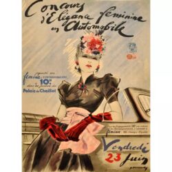 affiche de mode vintage