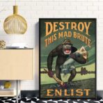 affiche de propagande destroy this mad brute