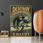 affiche de propagande destroy this mad brute