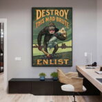 affiche de propagande destroy this mad brute