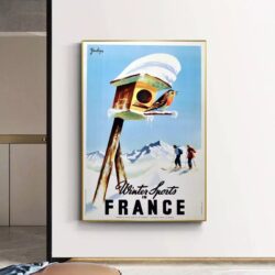 affiche de ski vintage