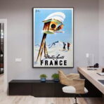 affiche de ski vintage