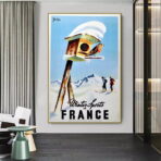 affiche de ski vintage