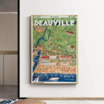 affiche deauville vintage