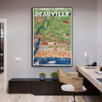 affiche deauville vintage