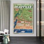 affiche deauville vintage