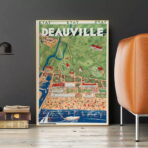 affiche deauville vintage