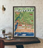 affiche deauville vintage