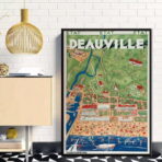 affiche deauville vintage