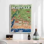 affiche deauville vintage