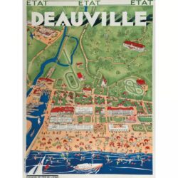 affiche deauville vintage
