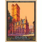affiche dijon vintage