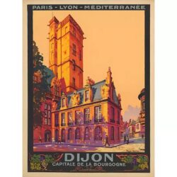 affiche dijon vintage