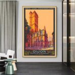 affiche dijon vintage