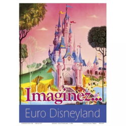 affiche disneyland vintage