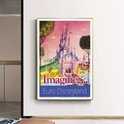 affiche disneyland vintage