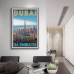 affiche dubai vintage