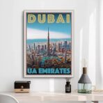 affiche dubai vintage