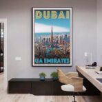 affiche dubai vintage