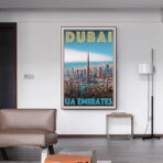 affiche dubai vintage