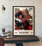 affiche ecosse vintage