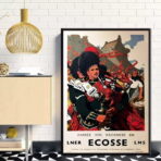 affiche ecosse vintage