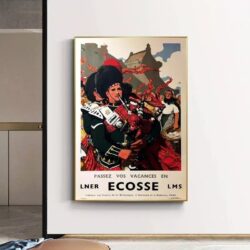affiche ecosse vintage