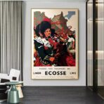 affiche ecosse vintage