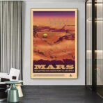 affiche espace vintage
