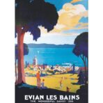 affiche évian les bains