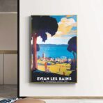 affiche évian les bains