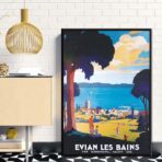 affiche évian les bains