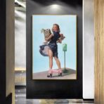 affiche femme vintage