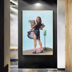 affiche femme vintage