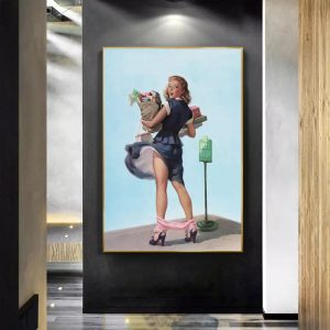 affiche femme vintage