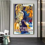 affiche film et dieu créa la femme