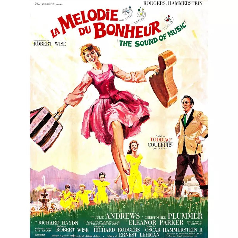 affiche-film-la-melodie-du-bonheur_2 Affiche Vintage <br> La Mélodie Du Bonheur – Image 1