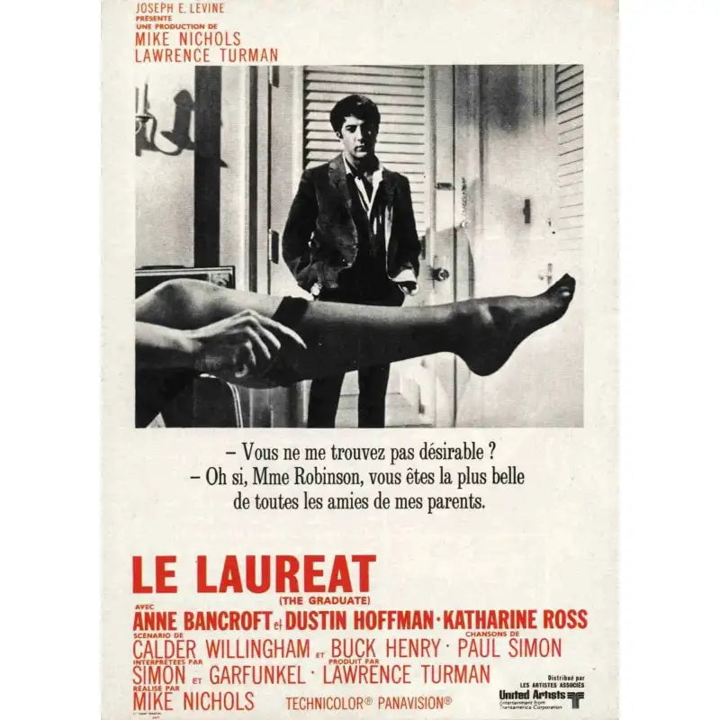 affiche-film-le-laureat Affiche Vintage <br> Le Lauréat – Image 1